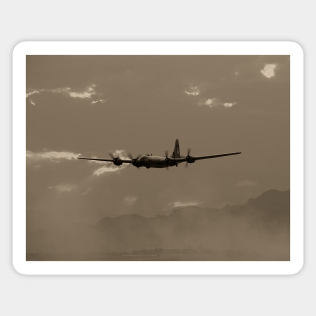 B-29 Bomber Fighter Plane Sticker by Scubagirlamy